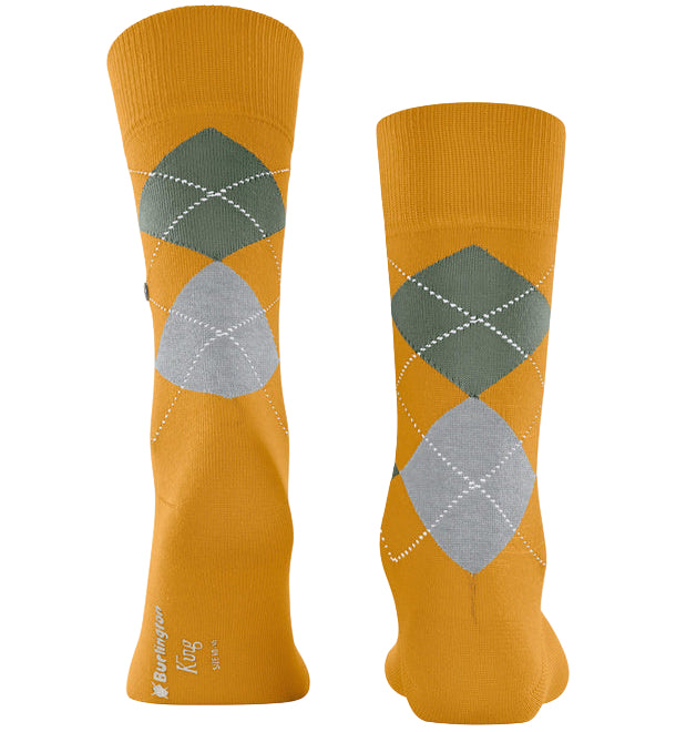 Burlington King Sock: YELLOW