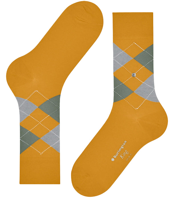 Burlington King Sock: YELLOW