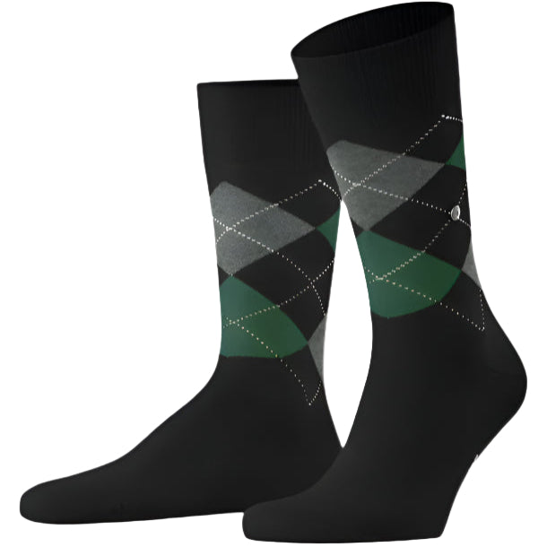 Burlington King Sock: BLACK/GREY