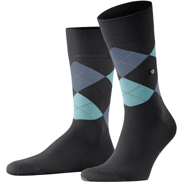Burlington King Sock: WASHED BLACK