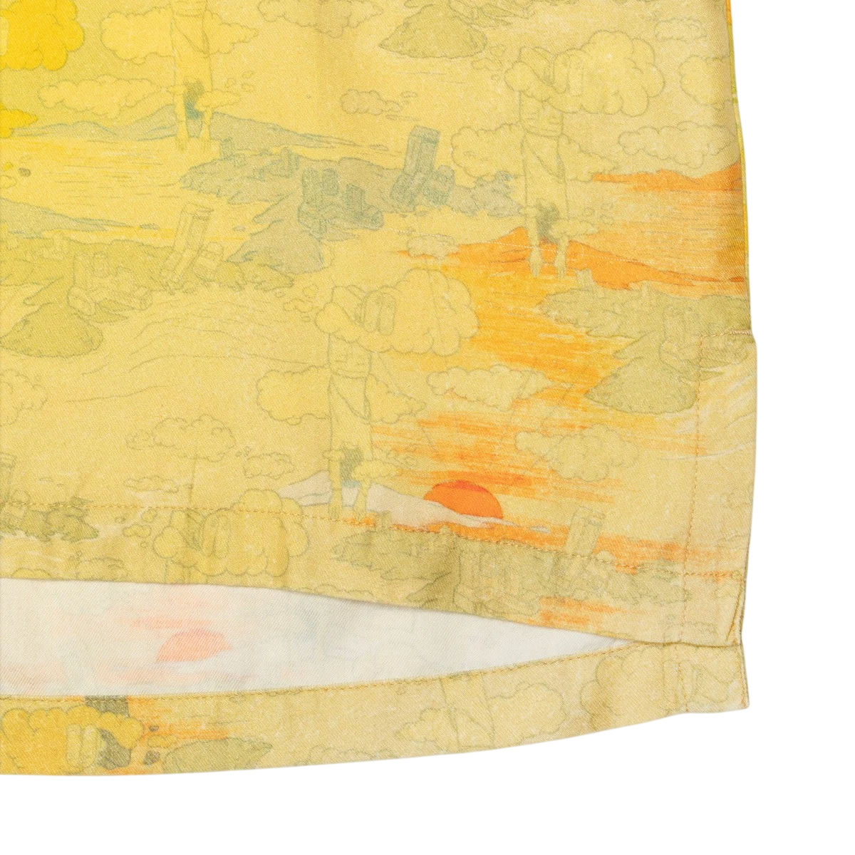 Nudie Jeans Arvid Drift Away Hawaii Shirt: BURNT ORANGE