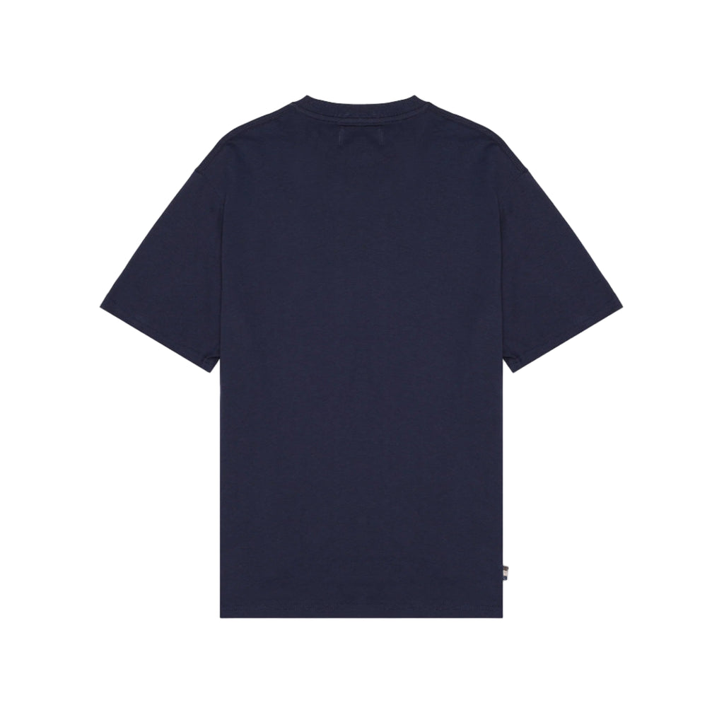 Aquascutum Active Club Check Shoulder T-Shirt: NAVY