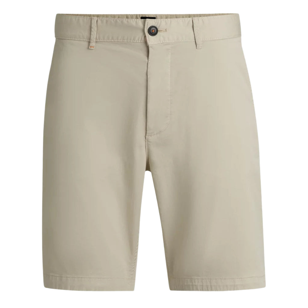 Hugo Boss Orange Chino Slim Fit Shorts: LIGHT BEIGE