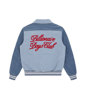 Billionaire Boys Club Corduroy Collared Varsity Jacket Blue HemingCo