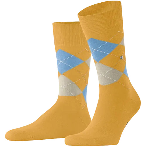 Burlington King Sock: BRIGHT YELLOW
