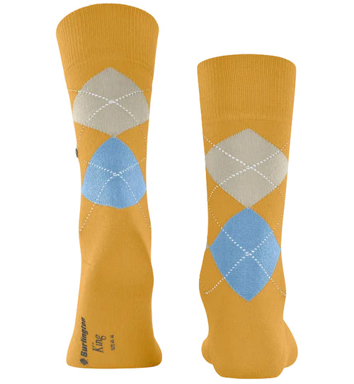 Burlington King Sock: BRIGHT YELLOW