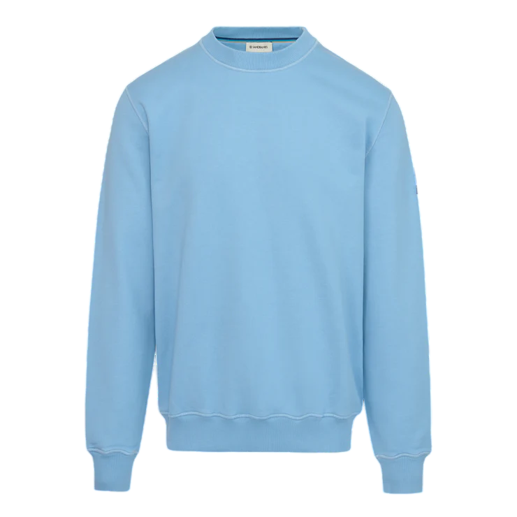 Sandbanks Badge Logo Sweatshirt: DUSTY BLUE