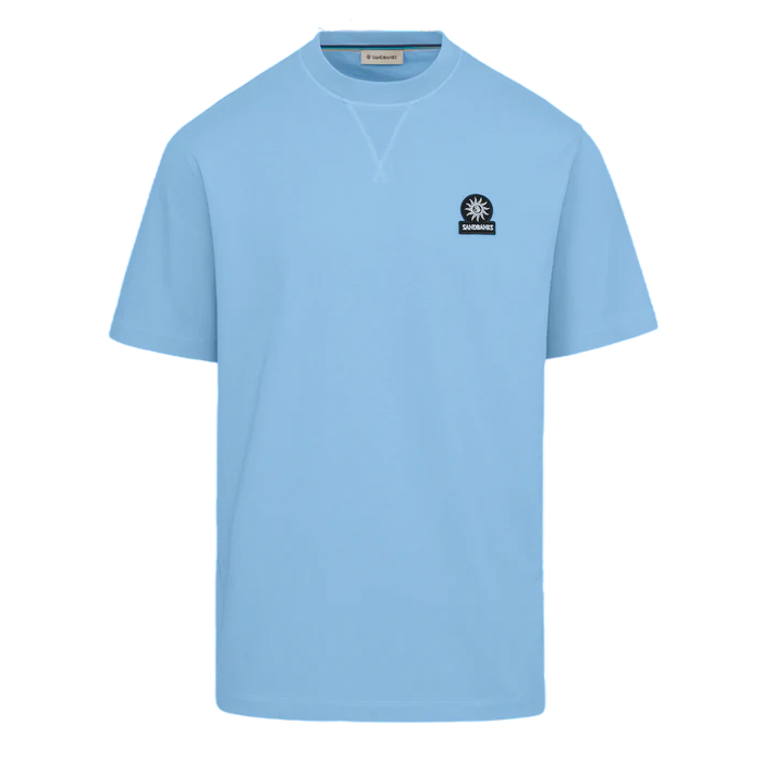 Sandbanks Double Jersey Collegiate T-Shirt: DUSTY BLUE