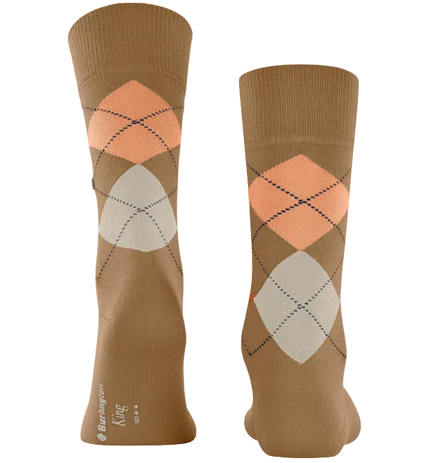 Burlington King Sock: DARK BROWN