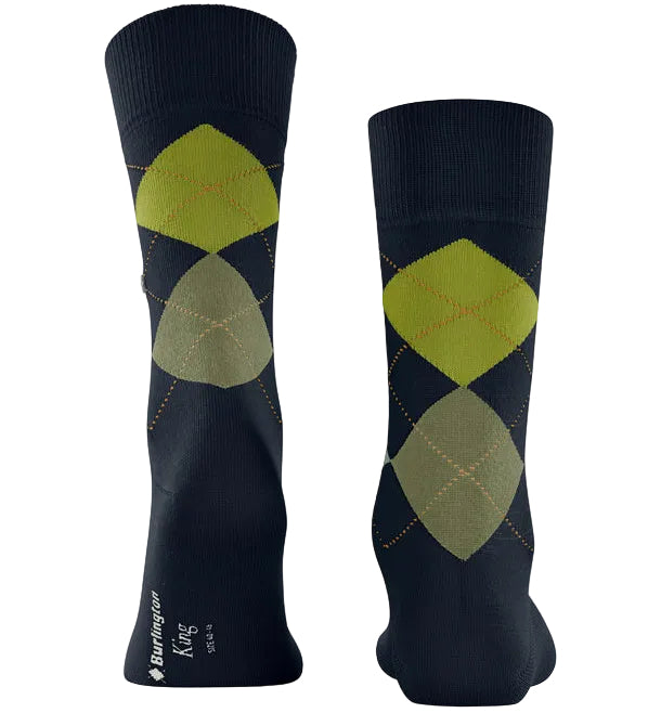 Burlington King Sock: DARK BLUE
