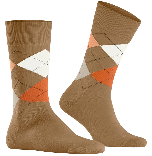 Burlington King Sock: DARK BROWN