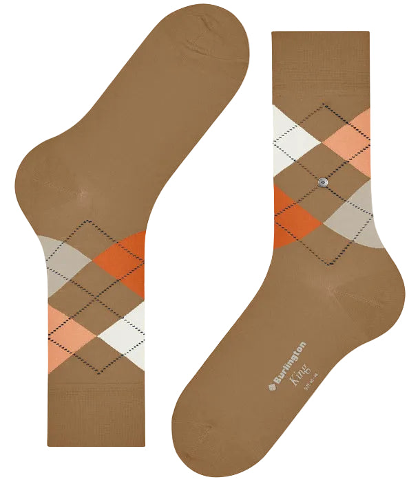 Burlington King Sock: DARK BROWN