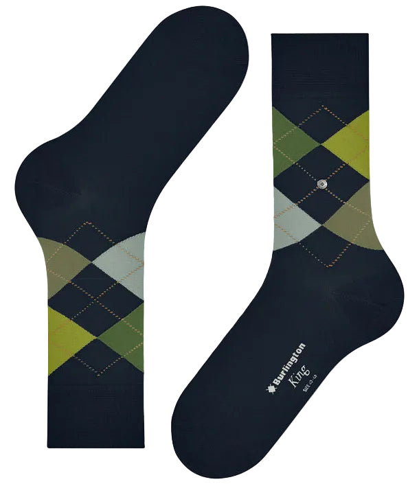 Burlington King Sock: DARK BLUE