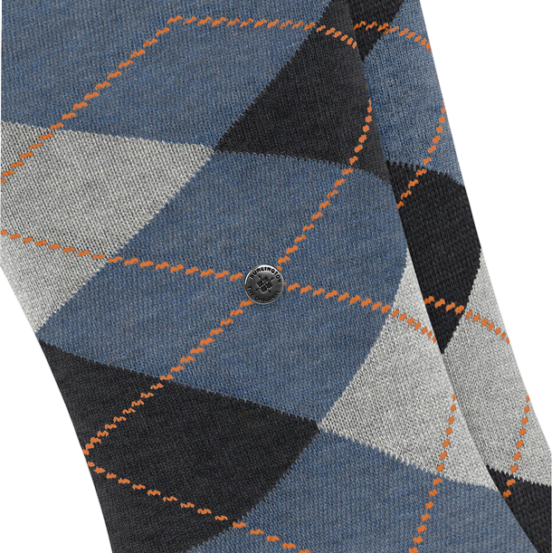 Burlington Everyday 2 Pack Argyle Sock: DENIM
