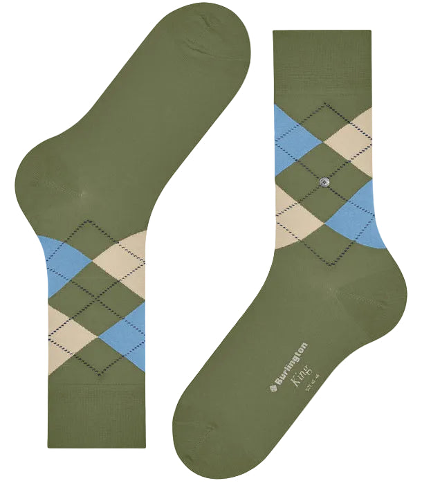 Burlington King Sock: DARK GREEN