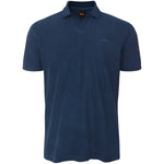 Hugo Boss Orange Pe_DoubleTowel Polo Shirt: BLUE MELANGE