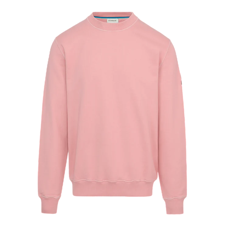 Sandbanks Badge Logo Sweatshirt: DUSTY PINK