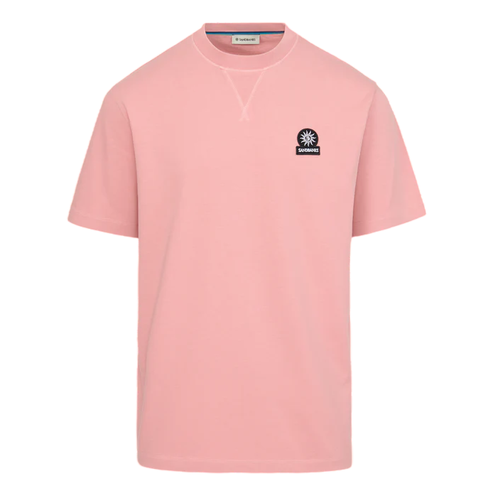 Sandbanks Double Jersey Collegiate T-Shirt: DUSTY PINK