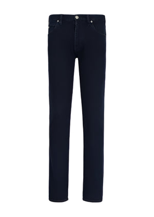 Emporio Armani J45 Regular Fit Jean: DARK STONE WASH