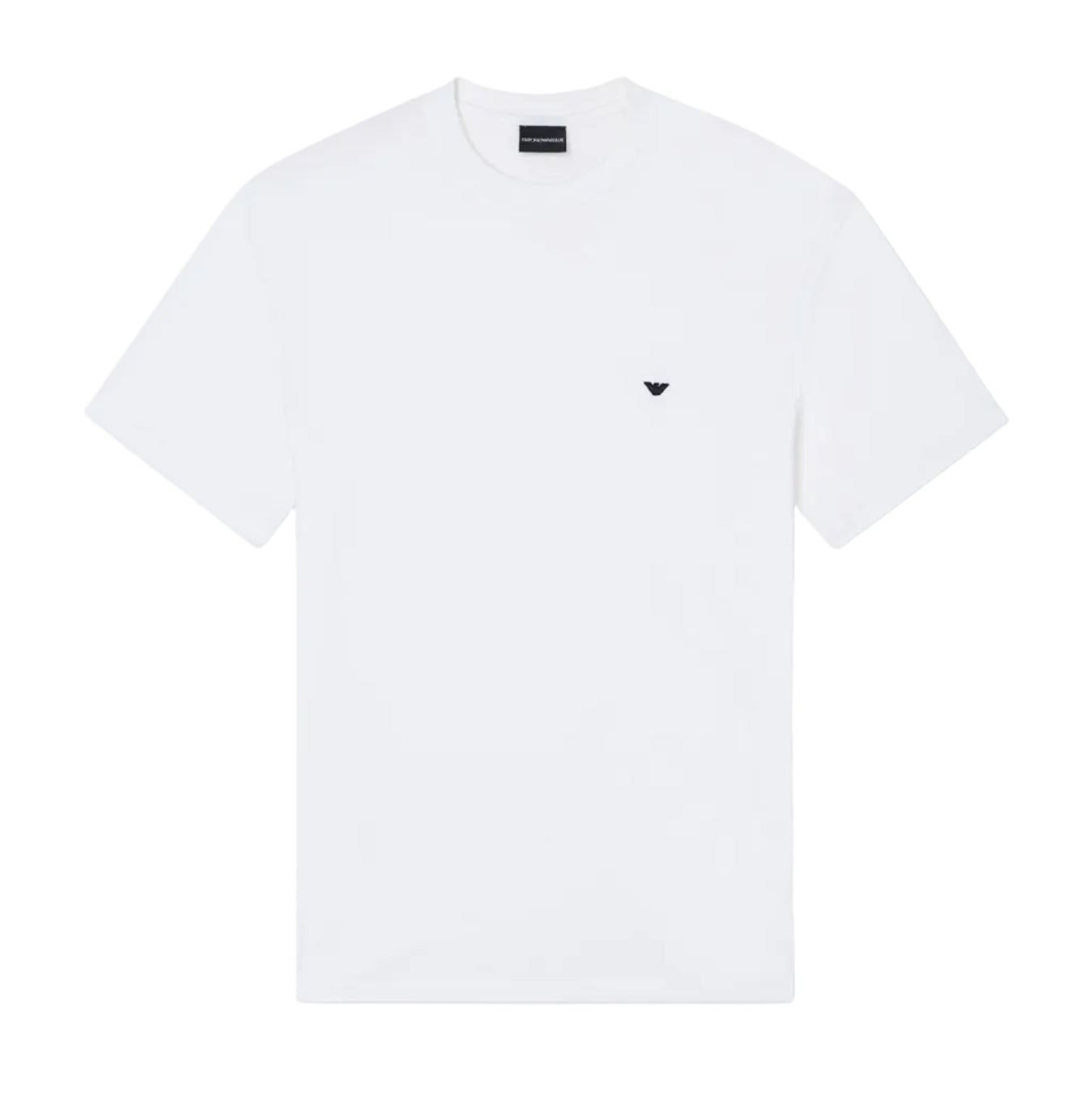 Emporio Armani Stitched Eagle T-Shirt: WASHED WHITE