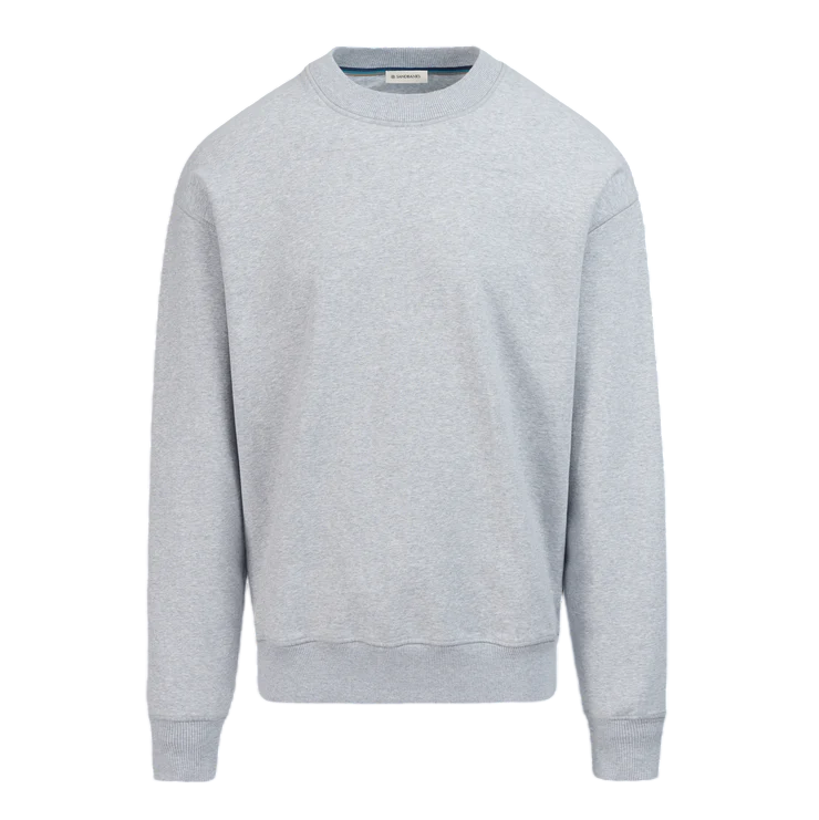 Sandbanks Badge Logo Sweatshirt: GREY MELANGE