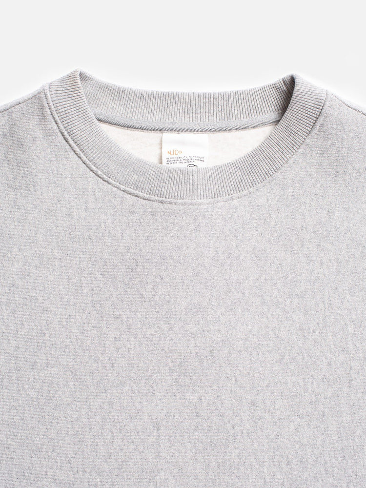 Nudie Jeans Hasse Sweatshirt: GREY MELANGE