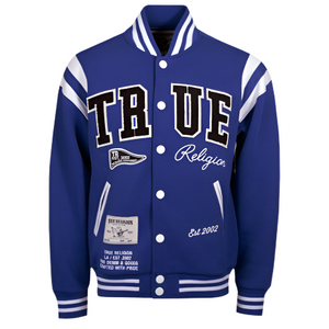 True Religion True Uni Varsity Jacket: MAZARINE BLUE