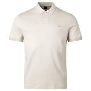 Hugo Boss Orange Pe_Interlock S/S Polo Shirt: LIGHT BEIGE