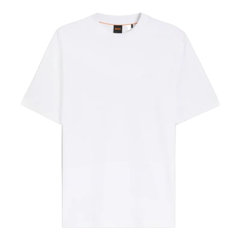 Hugo Boss Orange Te_Interlock T-Shirt: WHITE
