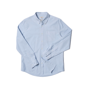 
                
                    Load image into Gallery viewer, Nudie Jeans John Summer Button Down Shirt Light Blue HemingCo
                
            