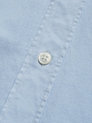 Nudie Jeans John Summer Button Down Shirt Light Blue HemingCo