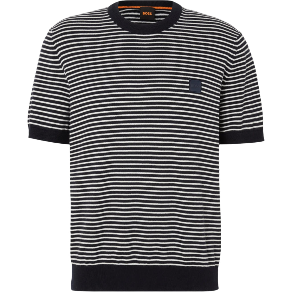 Hugo Boss Orange Kanache T-Shirt: WHITE/BLUE