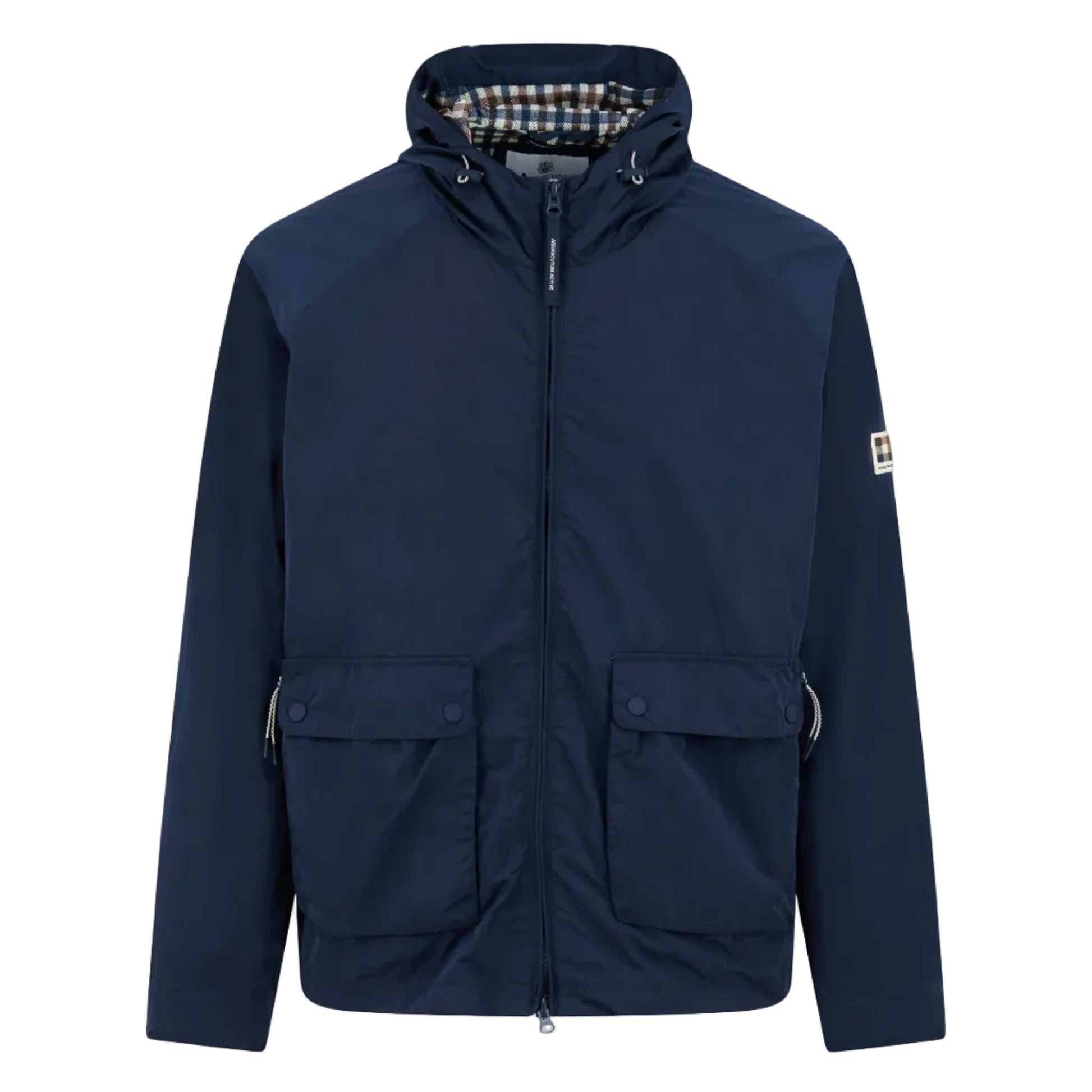 Aquascutum Active Lamina Hooded Jacket: NAVY