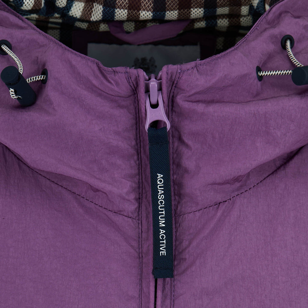 Aquascutum Active Lamina Hooded Jacket: PURPLE