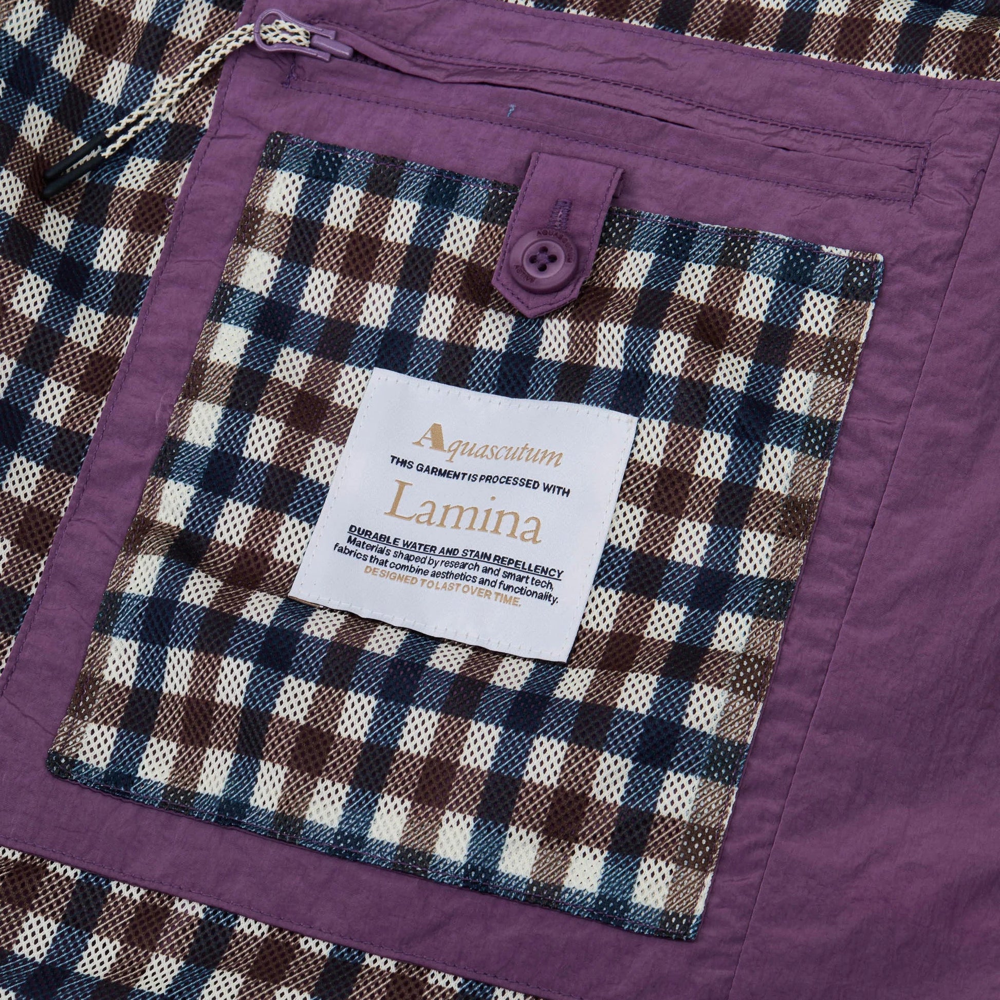 Aquascutum Active Lamina Hooded Jacket: PURPLE