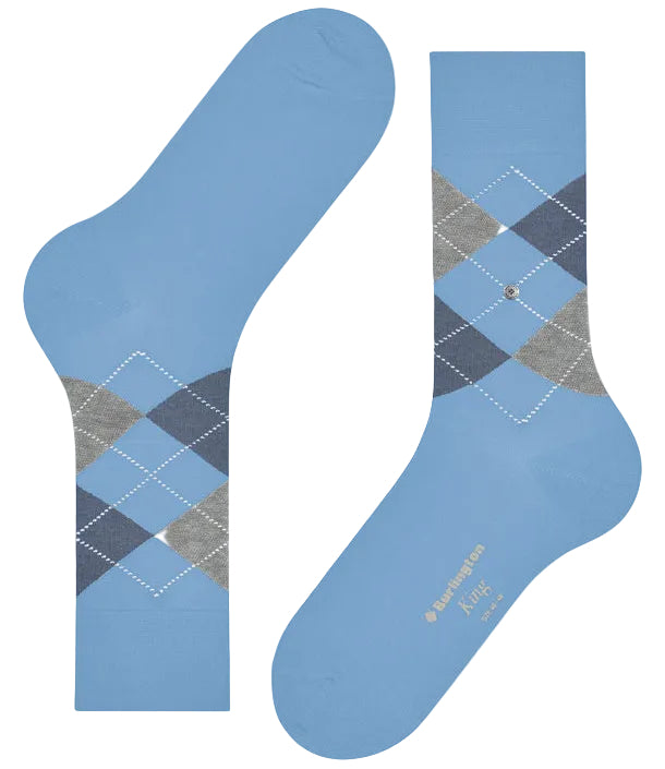 Burlington King Sock: LIGHT BLUE