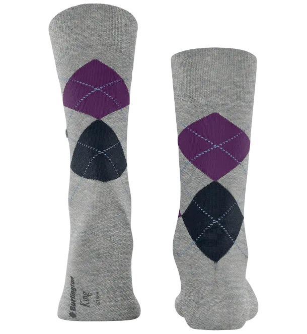 Burlington King Sock: LIGHT GREY