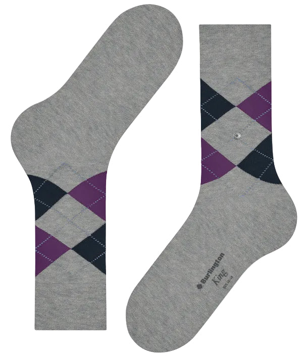 Burlington King Sock: LIGHT GREY