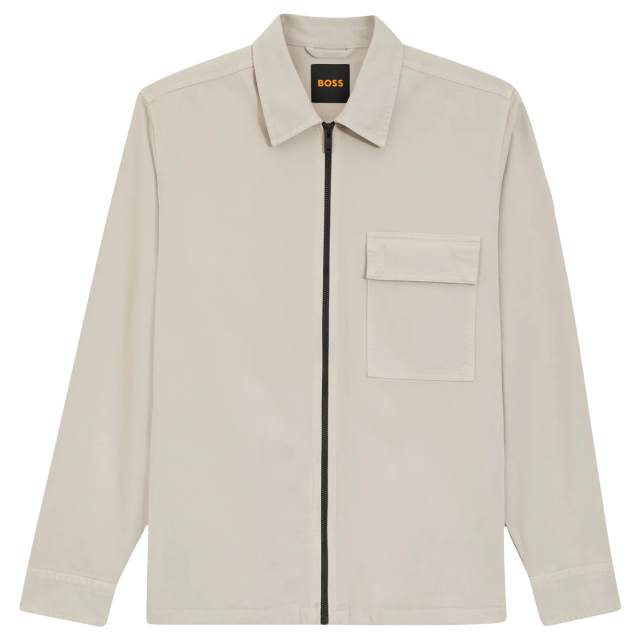 Hugo Boss Orange Lorum Overshirt: OPEN GREY