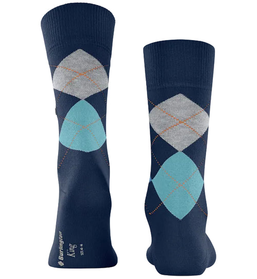 Burlington King Sock: MARINE