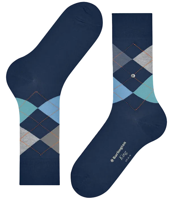 Burlington King Sock: MARINE