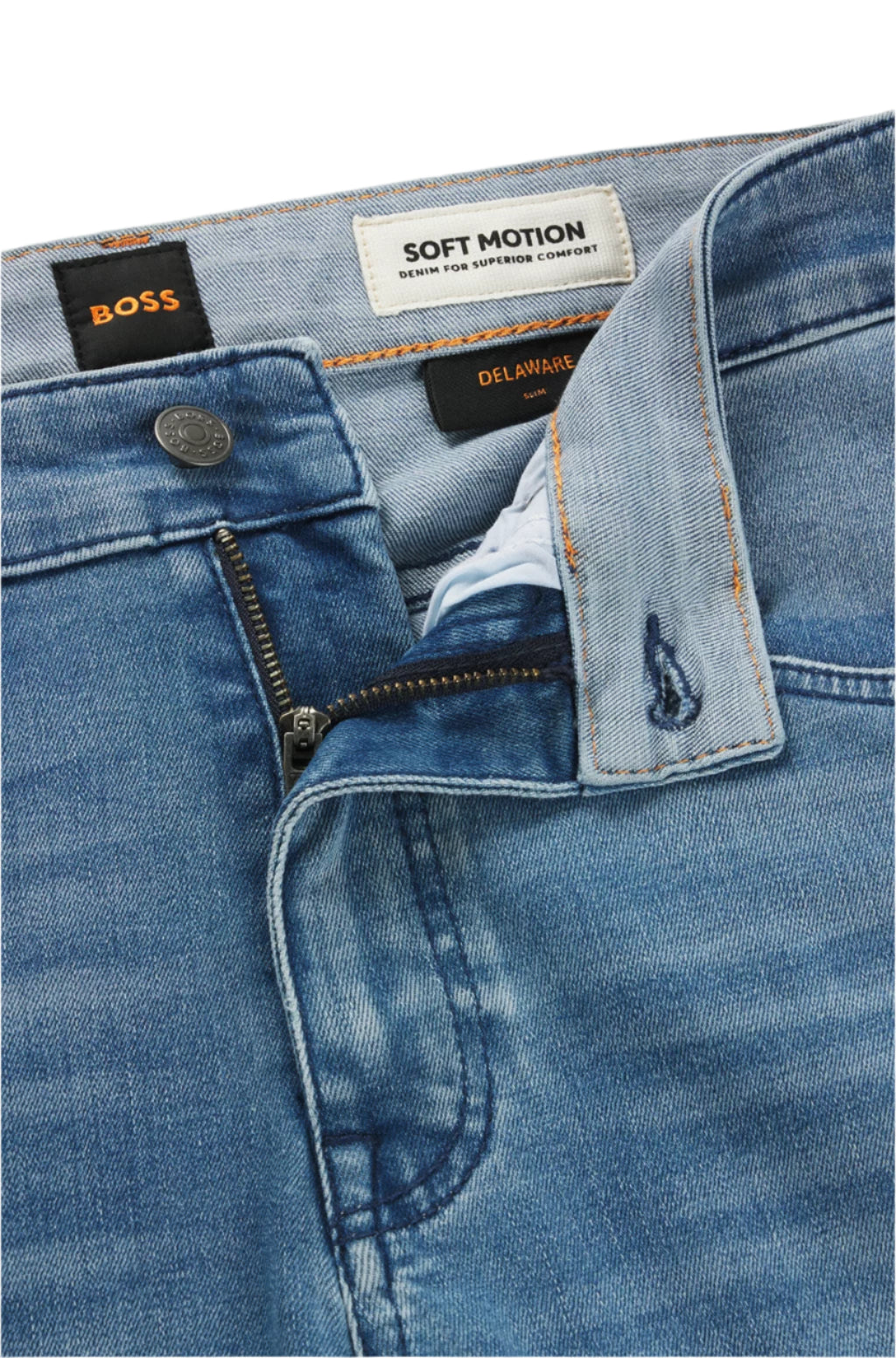 Hugo Boss Orange Delaware Jean: MEDIUM BLUE