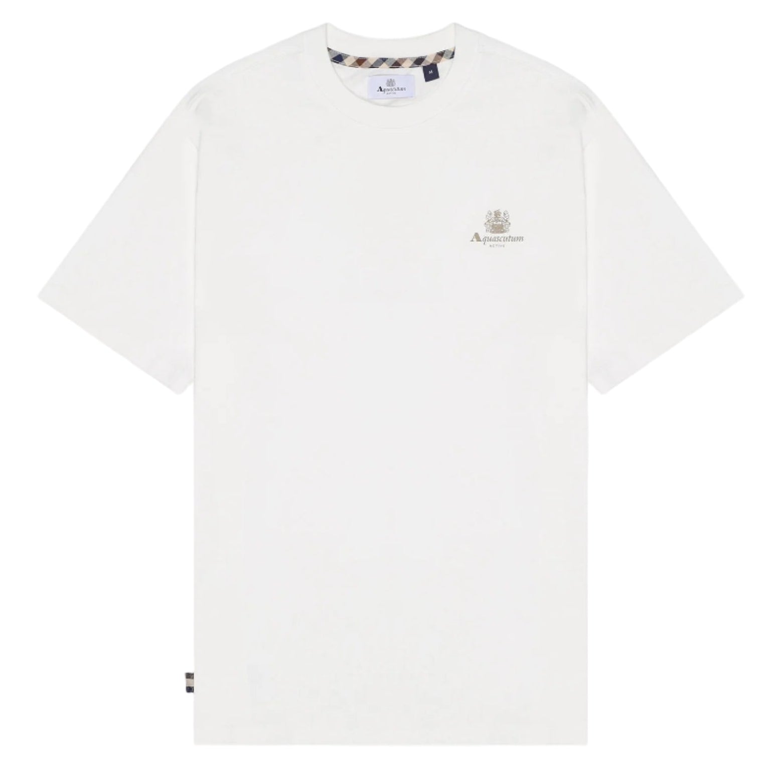 Aquascutum Active Small Logo T-Shirt: NATURAL