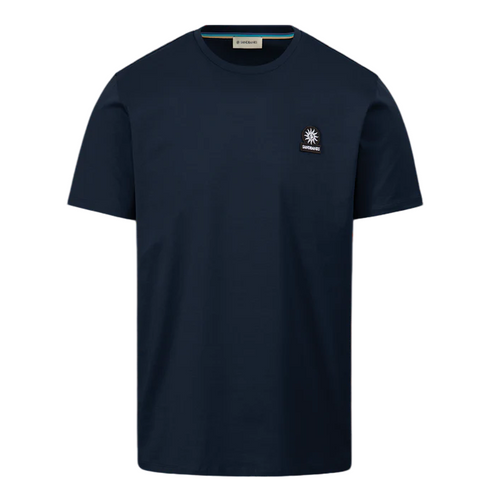 Sandbanks Badge Logo T-Shirt: NAVY