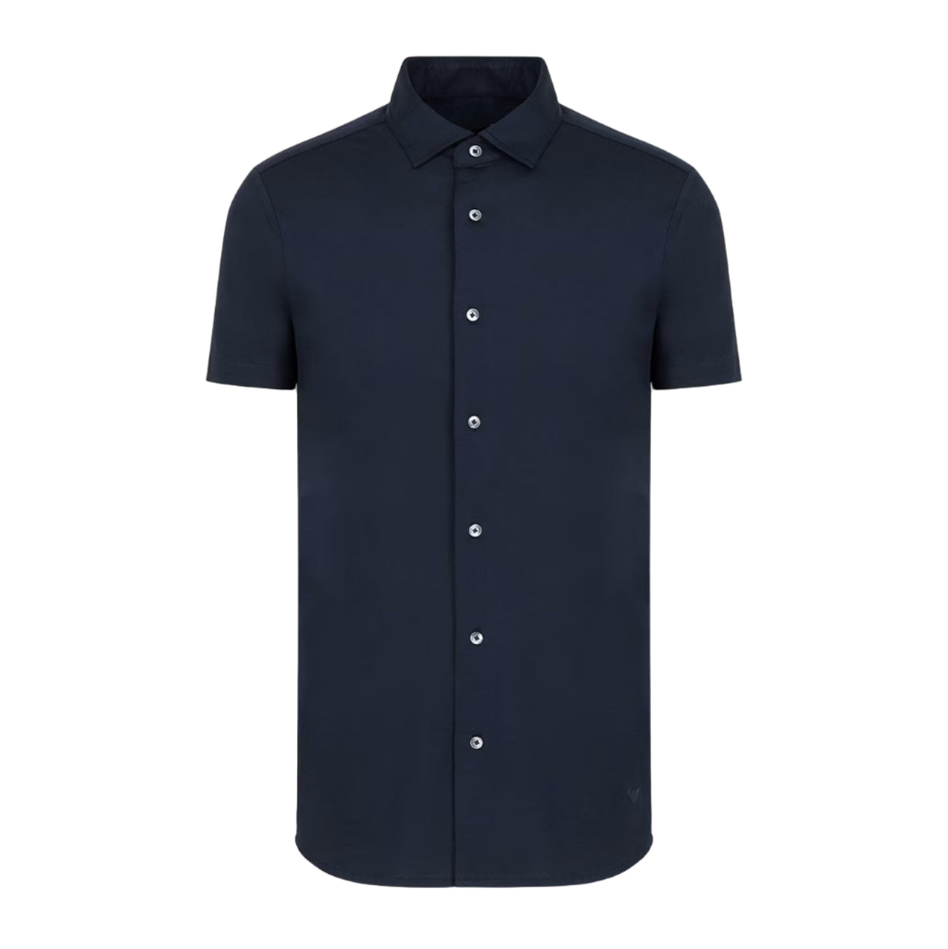 Emporio Armani Essentials Full Button Polo Shirt: NAVY