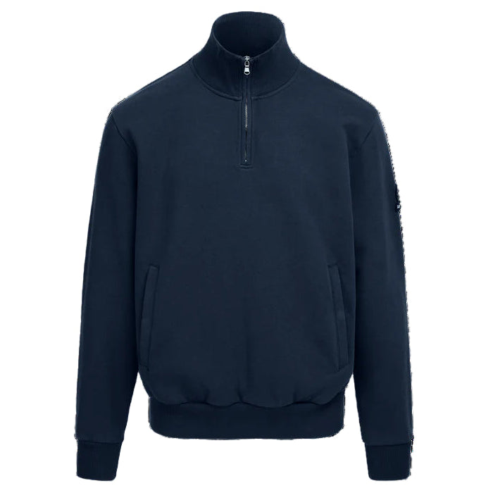 Sandbanks Quarter Zip Sweatshirt: NAVY