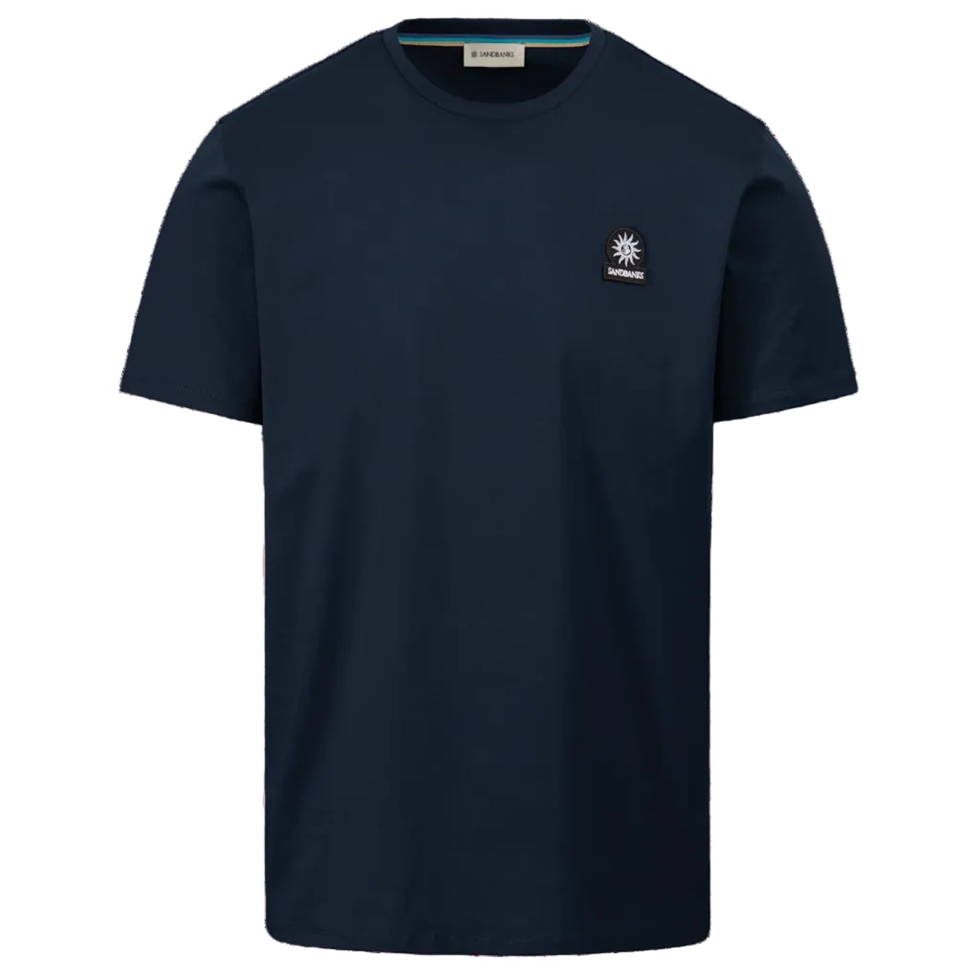 Sandbanks Badge Logo T-Shirt: NAVY