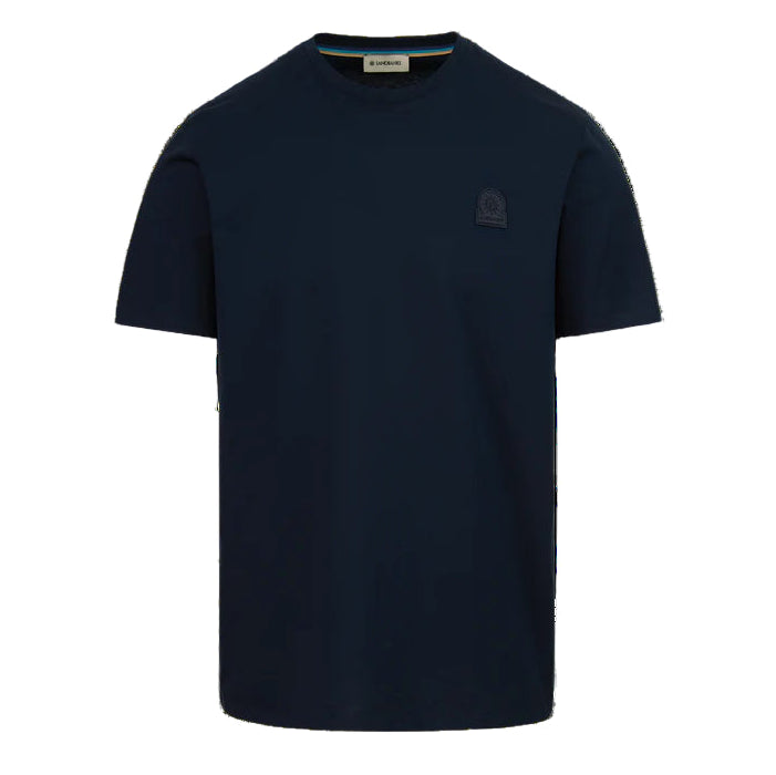 Sandbanks Rubber Badge T-Shirt: NAVY