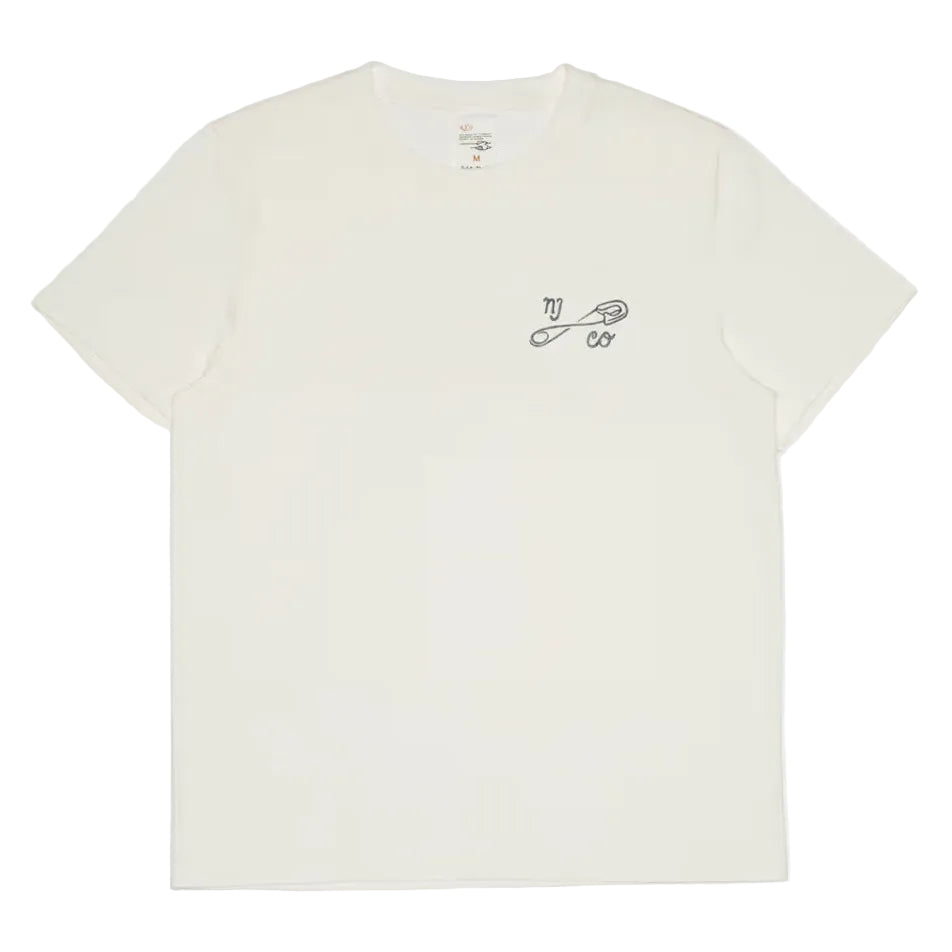 Nudie Jeans Roy NJCO Pin T-Shirt: CHALK WHITE