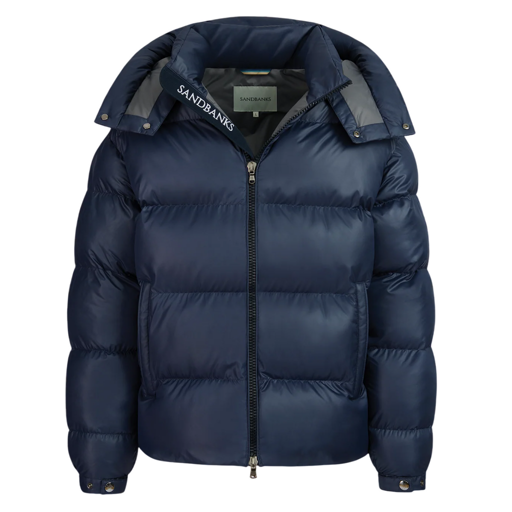 Sandbanks Horizon Puffer Jacket: NAVY
